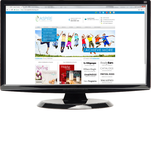 Aspire Fundraising Web Design 1